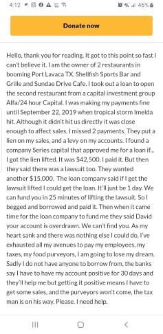 Description of Krupin's fundraiser